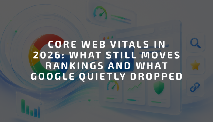 Core Web Vitals in 2026: What Still Moves Rankings and What Google Quietly Dropped