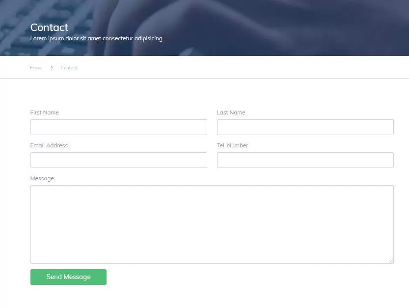 Optimized Website Contact Us Page