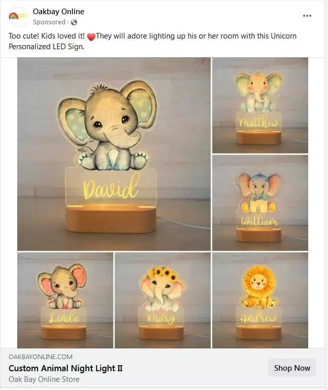 Social media ads